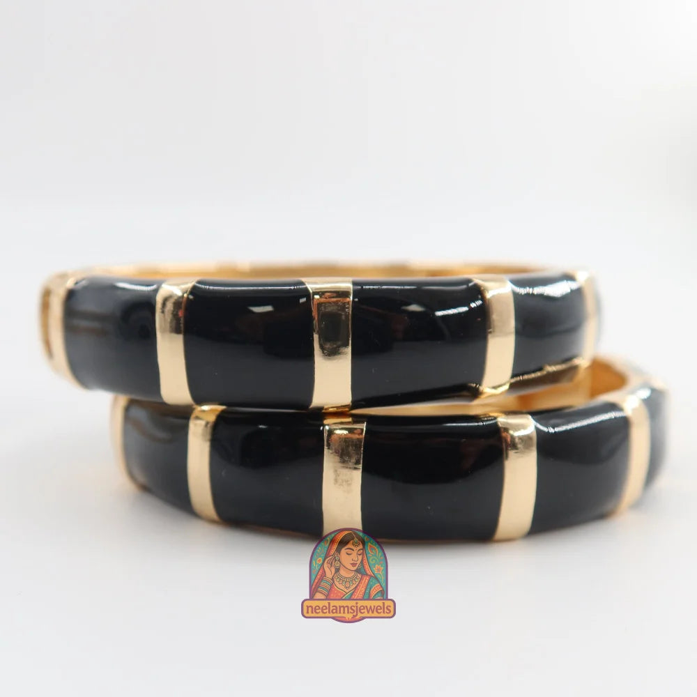 ColorBlock Kada - Enamel Bracelet 1 - Black