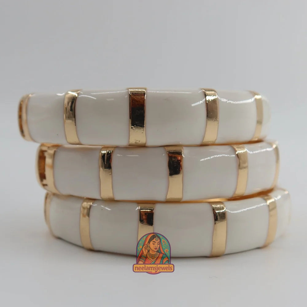 ColorBlock Kada - Enamel Bracelet 4 - White