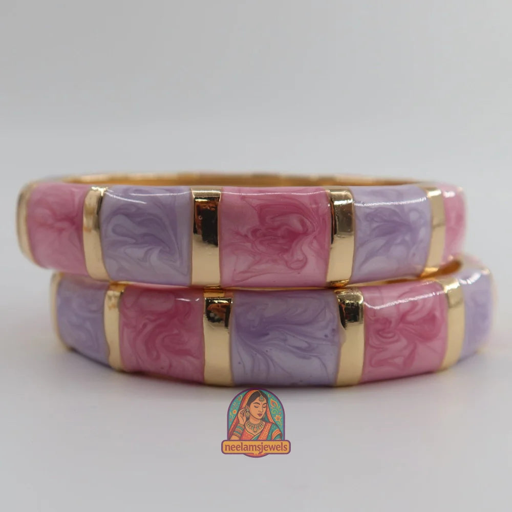 ColorBlock Kada - Enamel Bracelet 9 - Pink/Purple