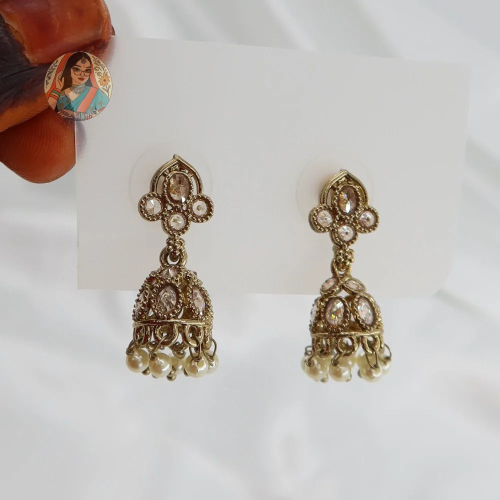 Deepika Mini Jhumki - Champagne