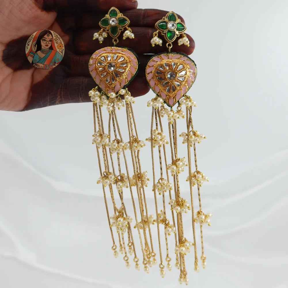 Dil Gold Earrings - B