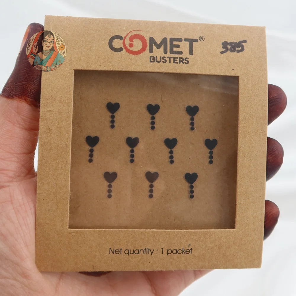 Dillagi Bindi Pack (Black Dotted)