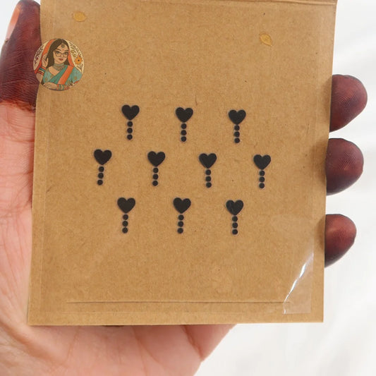 Dillagi Bindi Pack (Black Dotted)