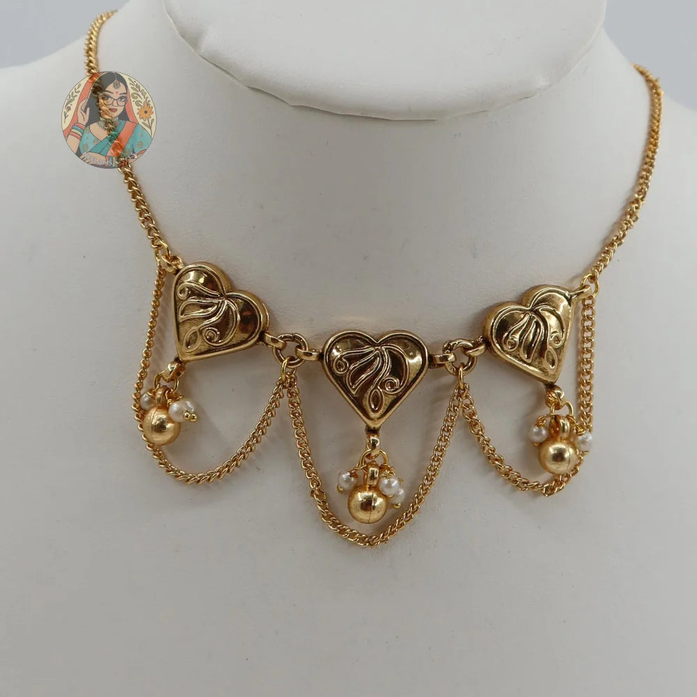 Dillagi Gold Necklace Set