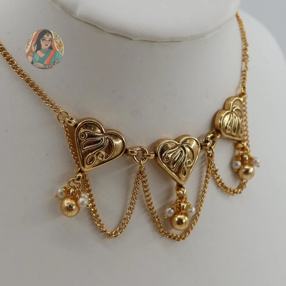 Dillagi Gold Necklace Set