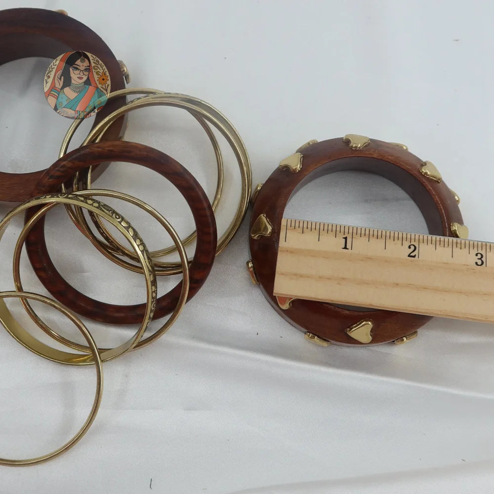 Dillagi Wooden Bangle Stack