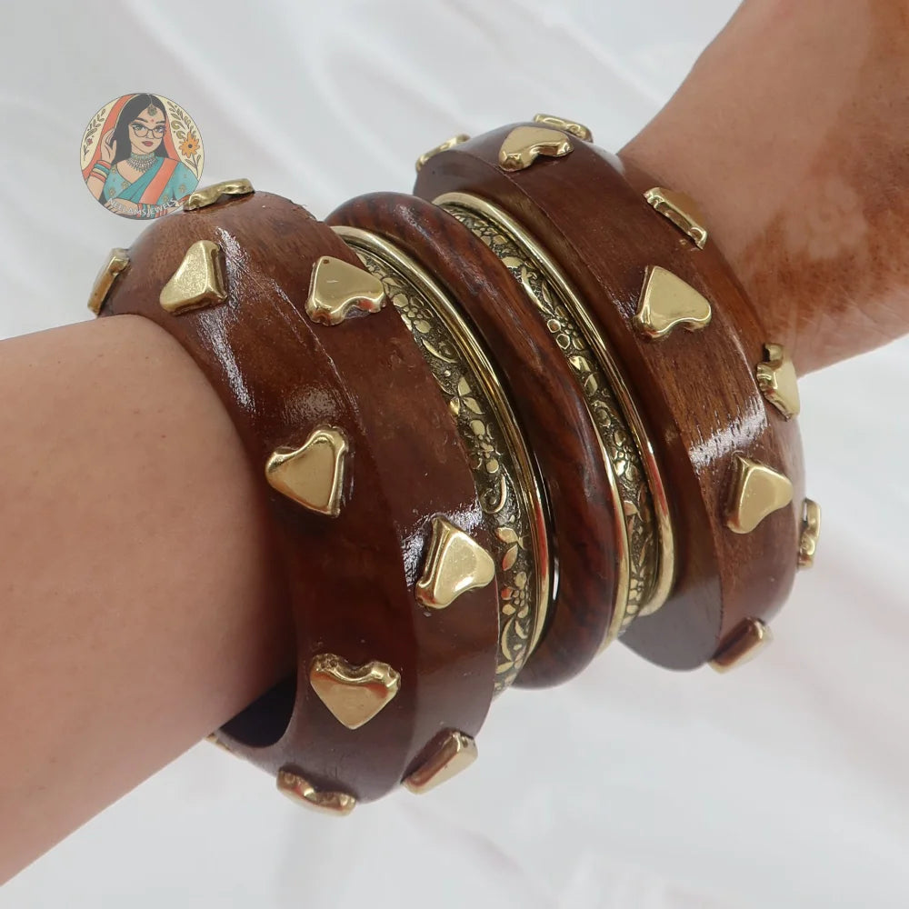 Dillagi Wooden Bangle Stack