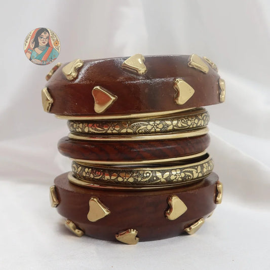 Dillagi Wooden Bangle Stack