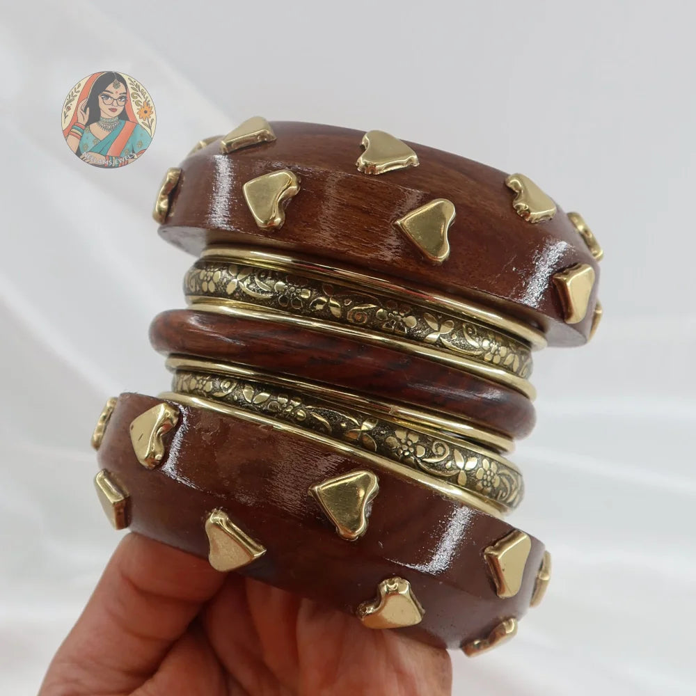 Dillagi Wooden Bangle Stack
