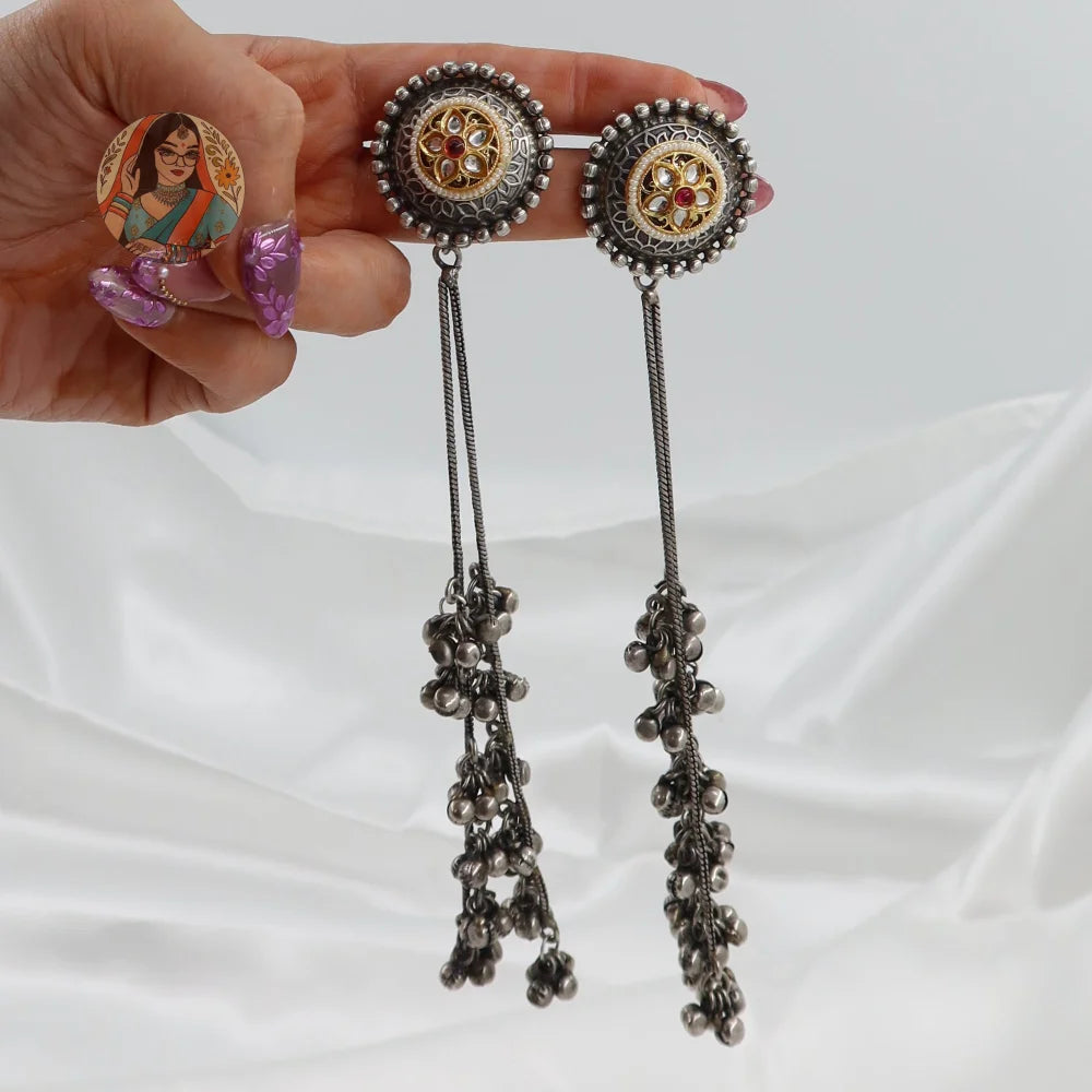 Dipali Silver Earrings