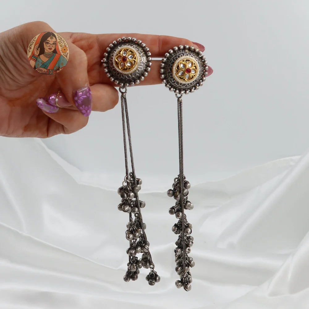 Dipali Silver Earrings