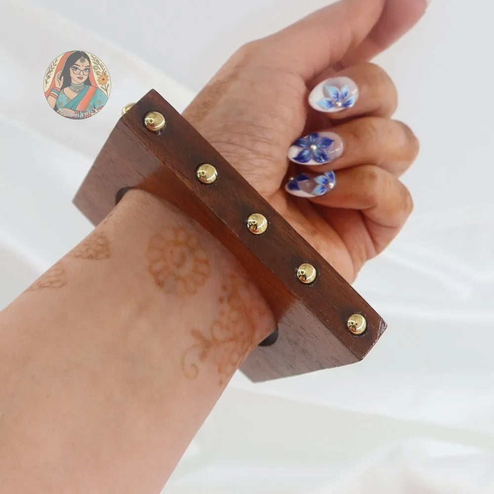 Divya Square Wooden Bangle