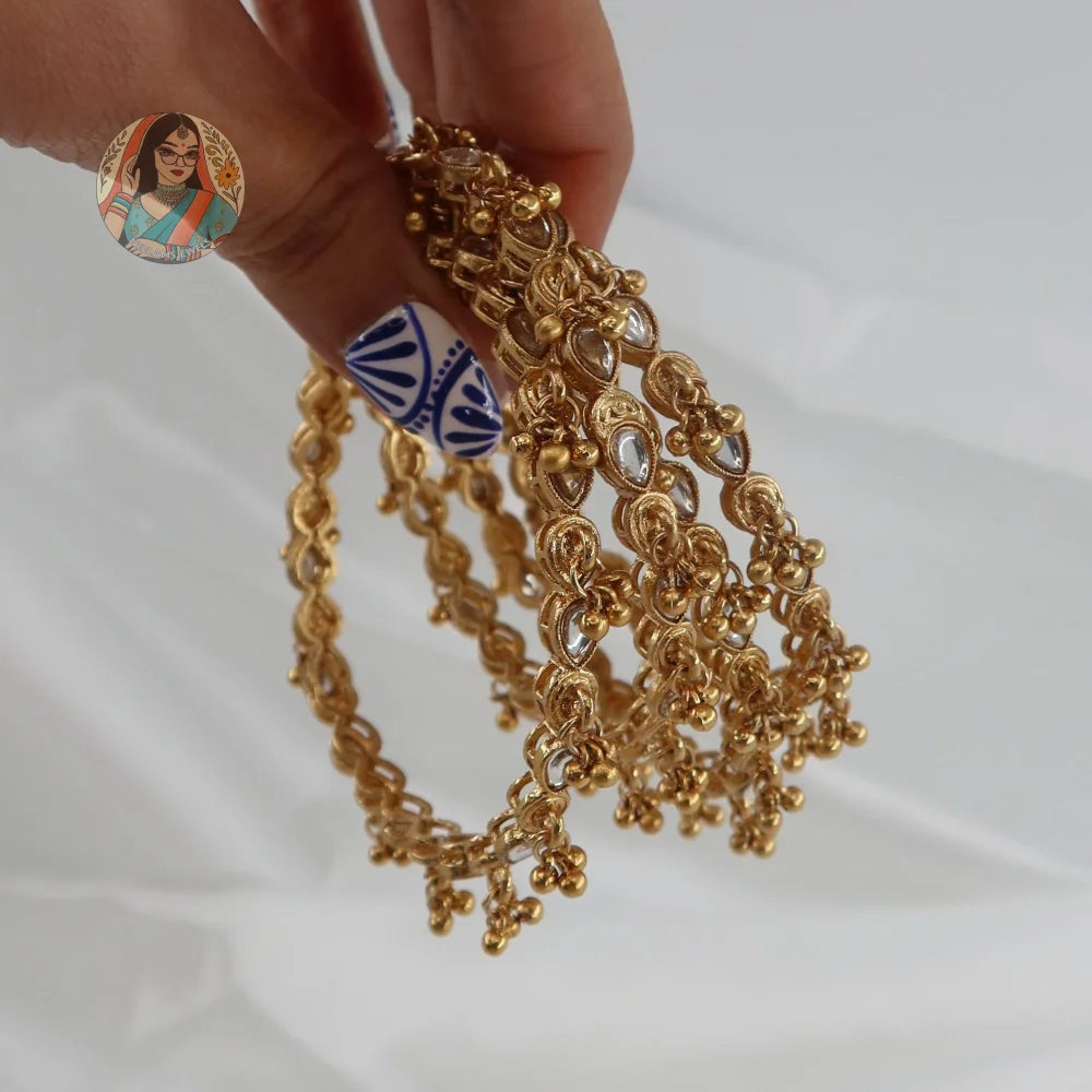 Diya Ghungroo Mini Bangle Set