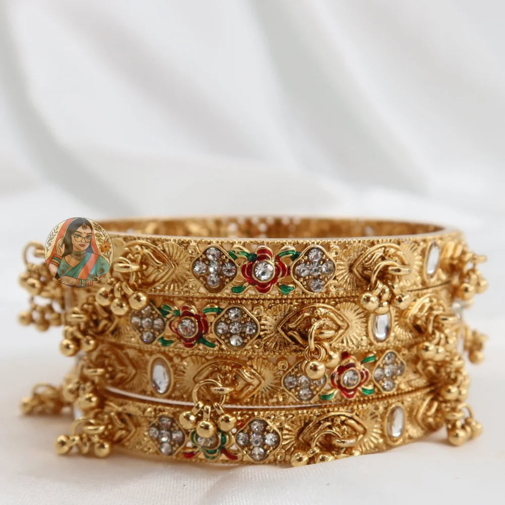 Eesha Ghungroo Mini Bangle Set