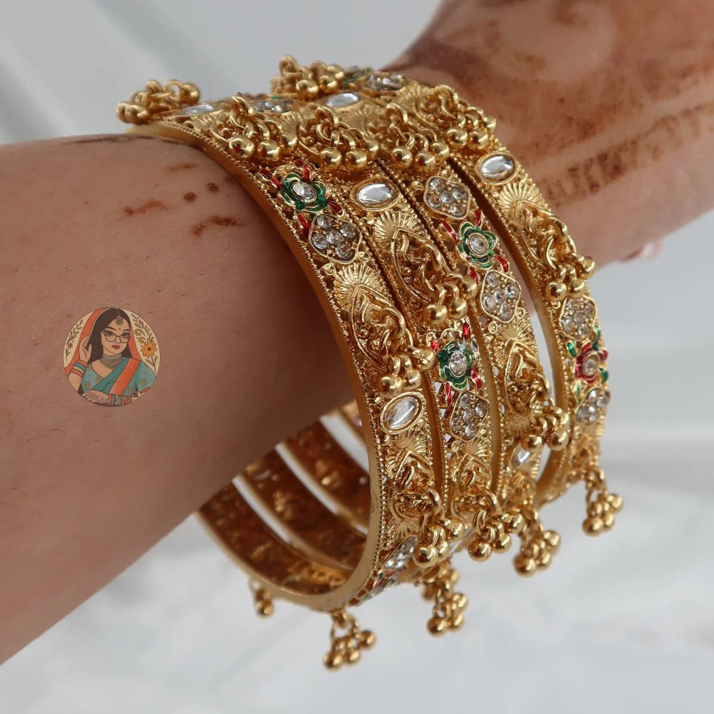 Eesha Ghungroo Mini Bangle Set