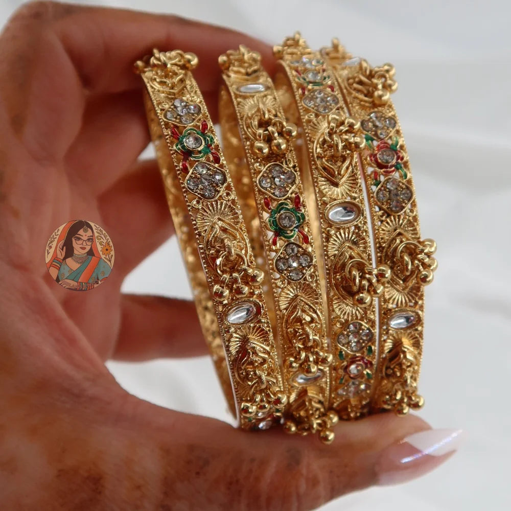 Eesha Ghungroo Mini Bangle Set