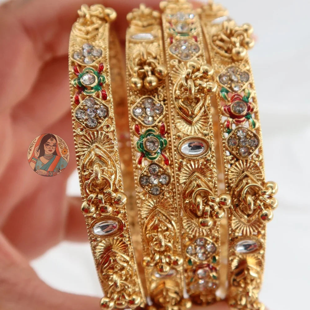 Eesha Ghungroo Mini Bangle Set