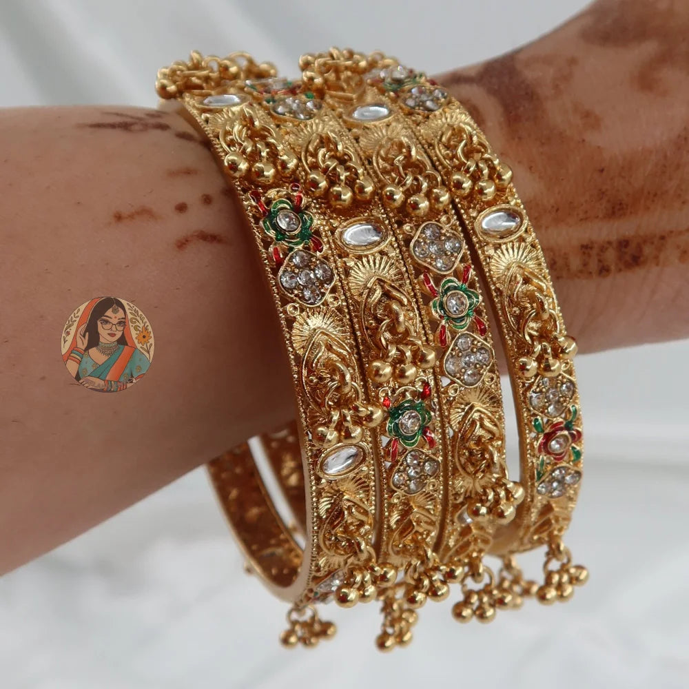 Eesha Ghungroo Mini Bangle Set