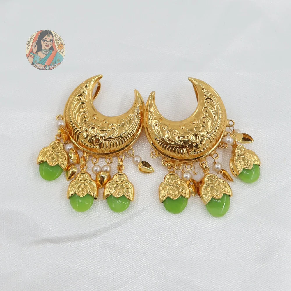 Eknoor- Panjabi Gold Hair Pins - A