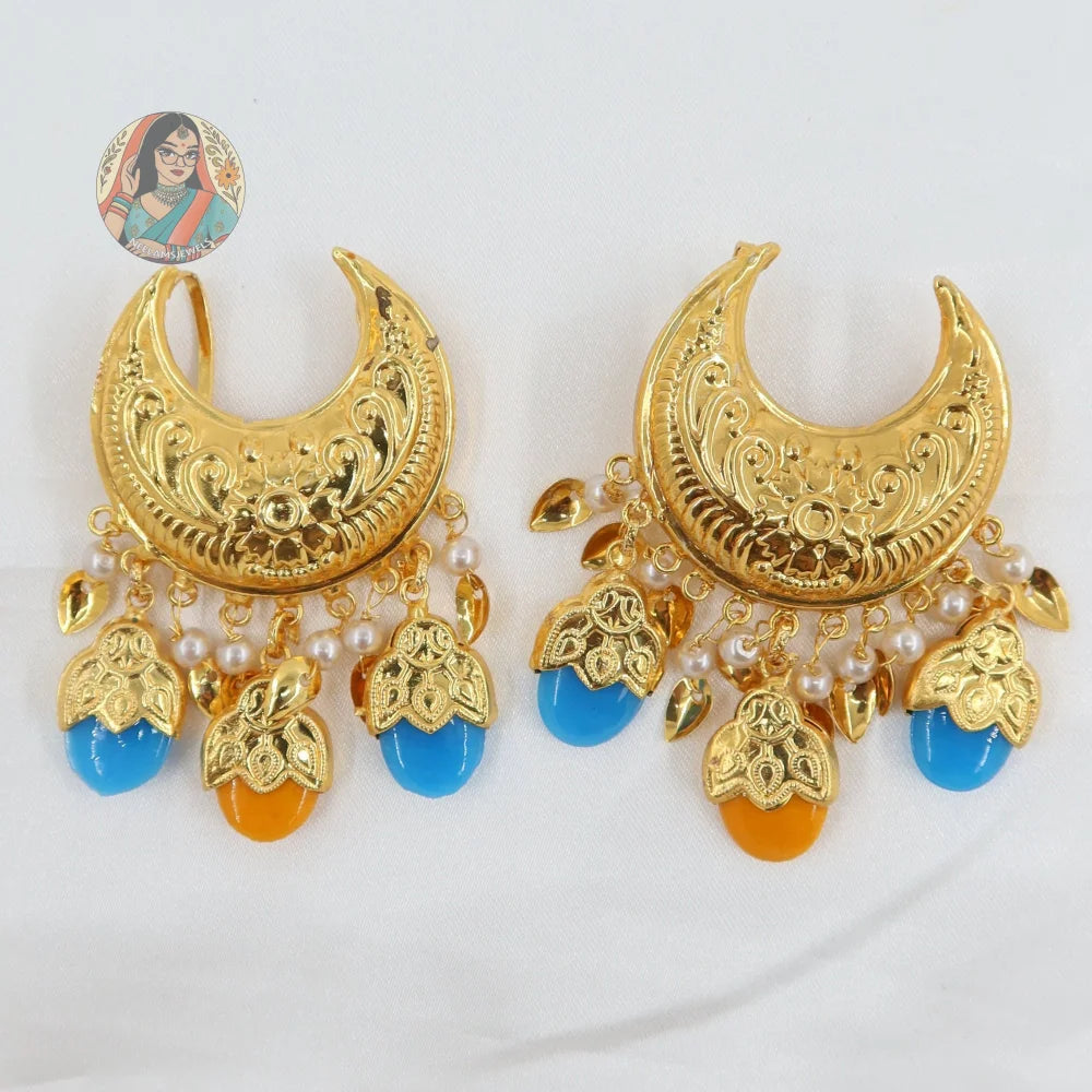 Eknoor- Panjabi Gold Hair Pins - L
