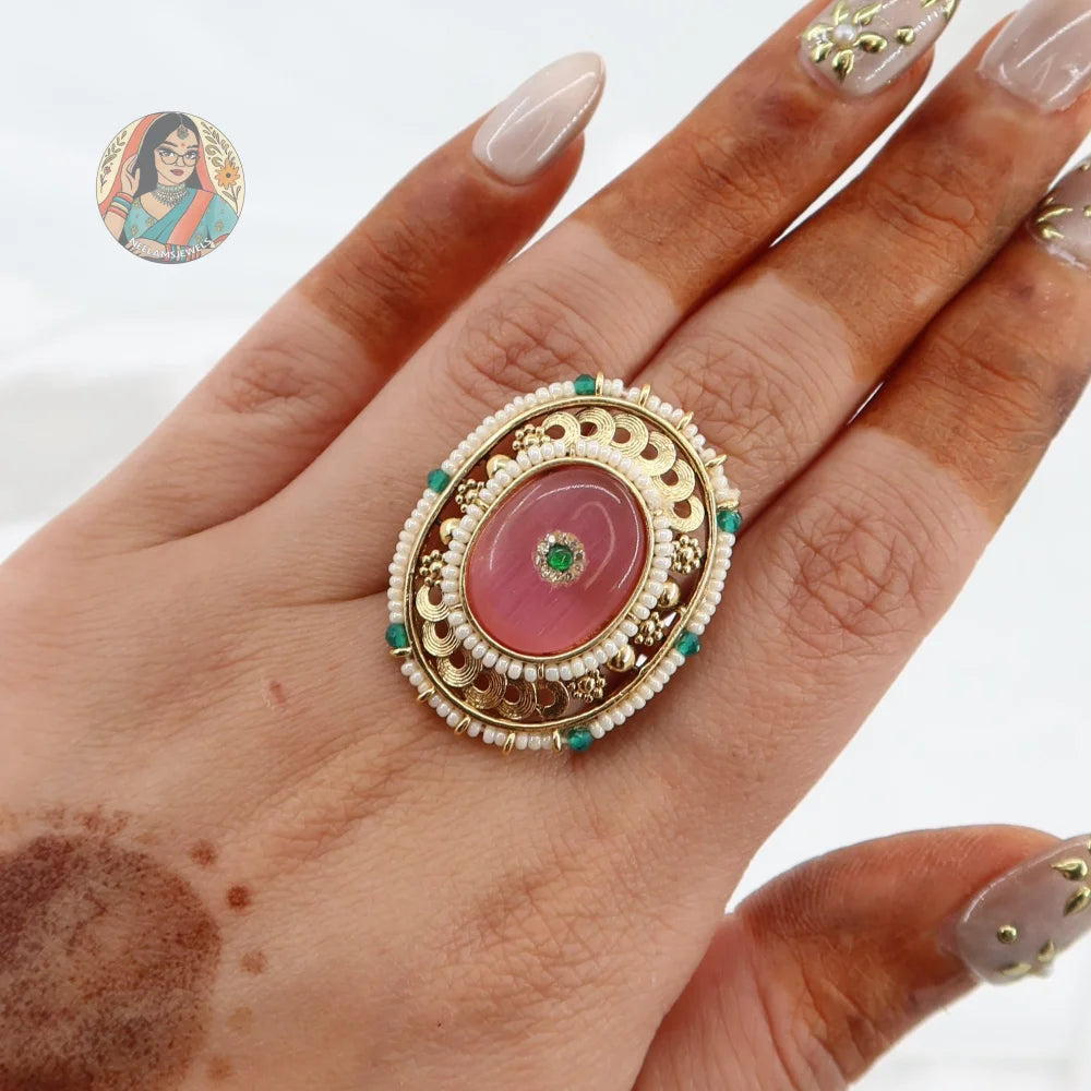 Fairoz Ring - Baby Pink