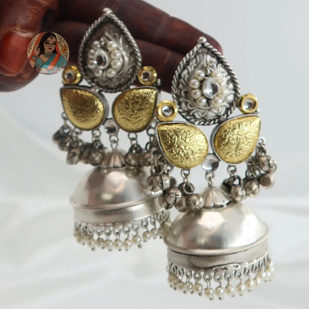 Falguni Dual-Tone Earrings