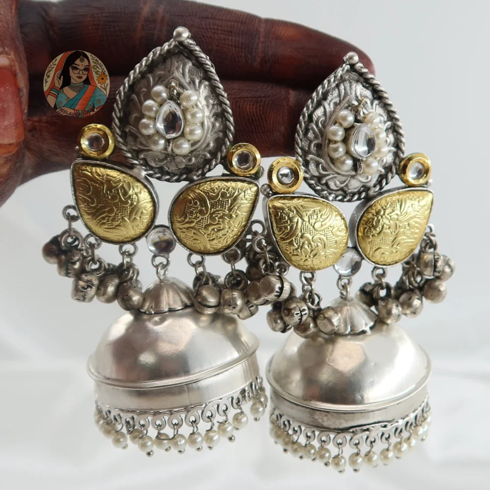 Falguni Dual-Tone Earrings