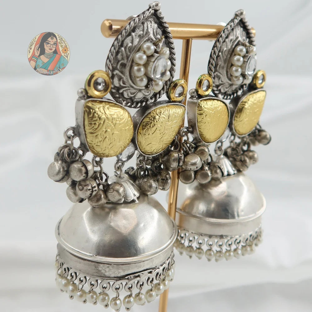 Falguni Dual-Tone Earrings