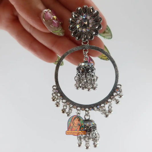 Floral Hoop Jhumkas