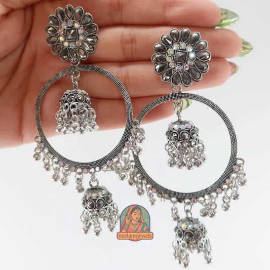 Floral Hoop Jhumkas