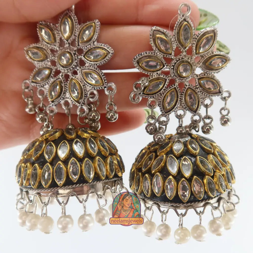 Flowers Pearl Jhumka
