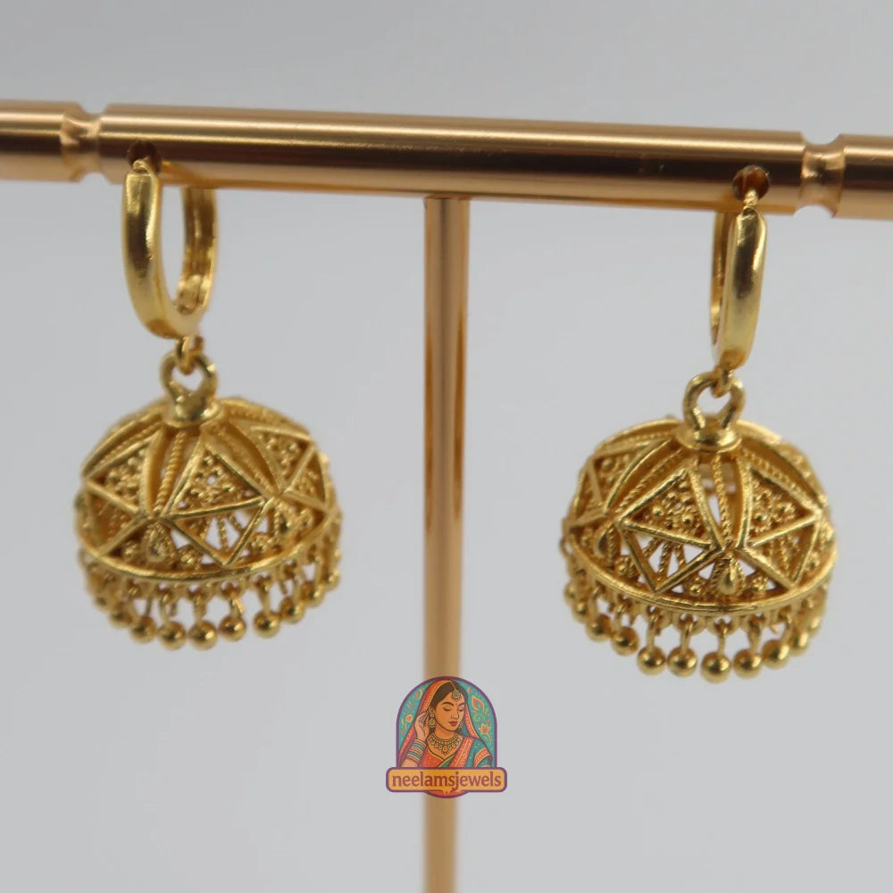 Geometric Dome Jhumka