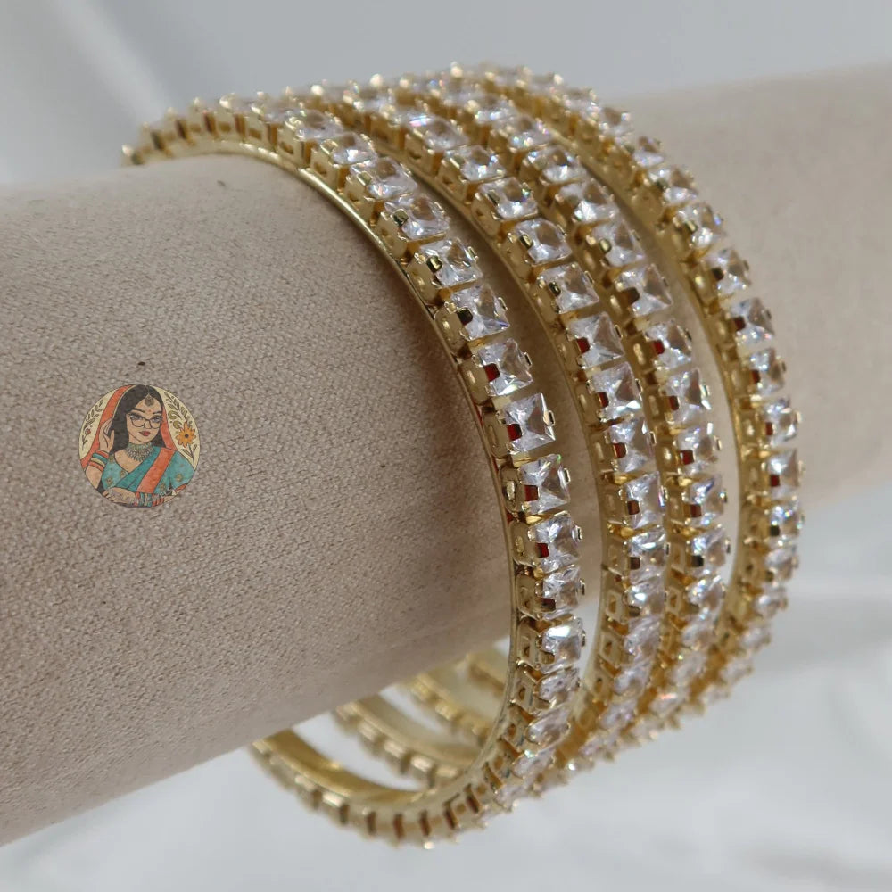 Gold Gemstone Bangles (4)