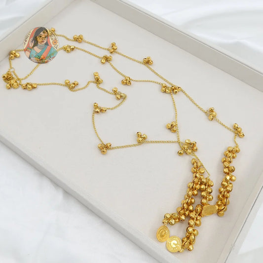 Gold Ghungroo Panjabi Paranda (Short)