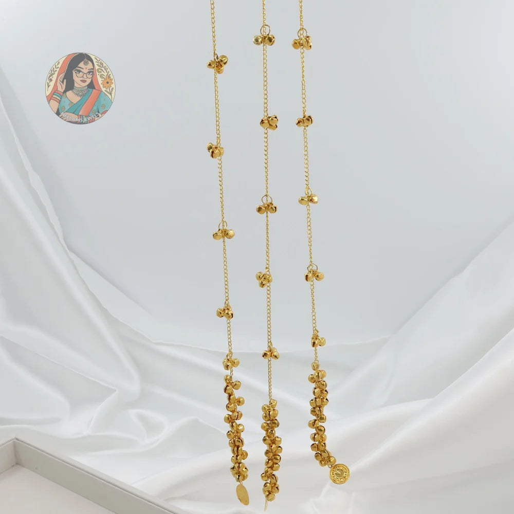 Gold Ghungroo Panjabi Paranda (Short)