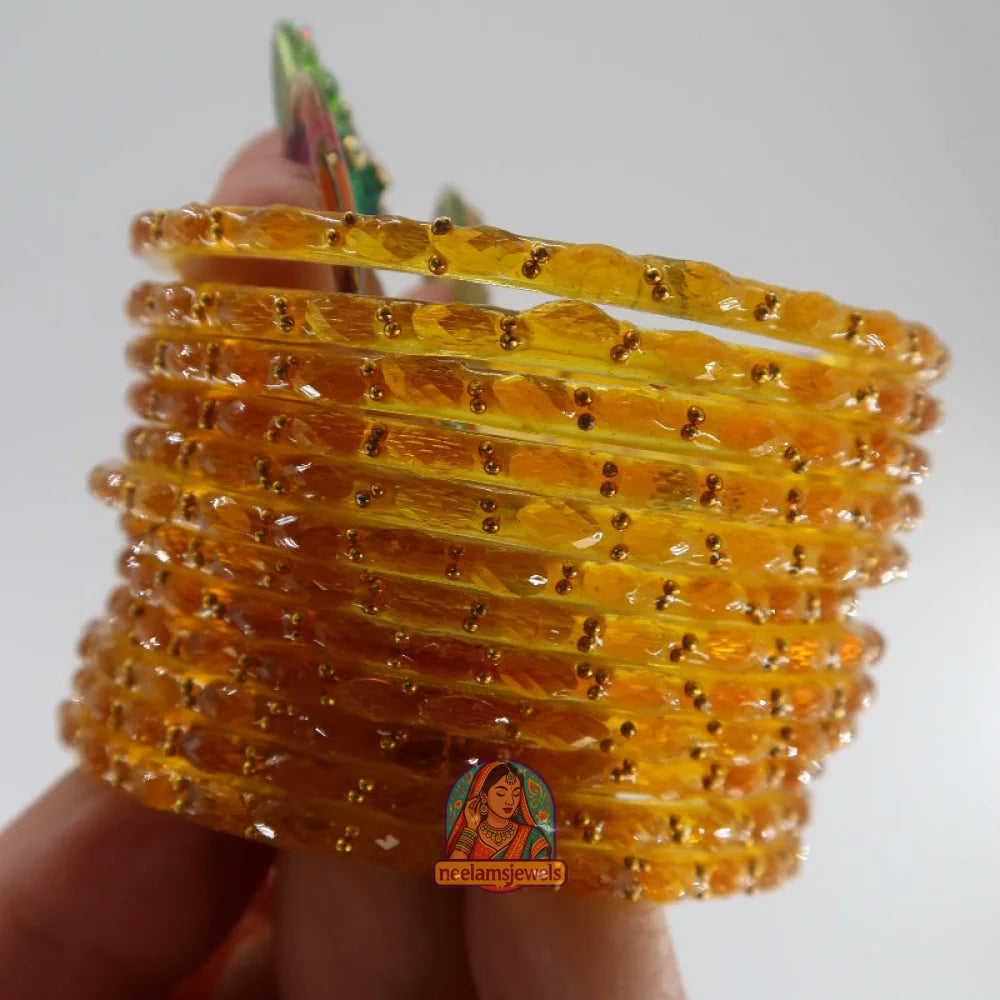 ’Gold’ Glass Bangle Set