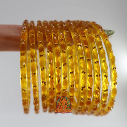 ’Gold’ Glass Bangle Set