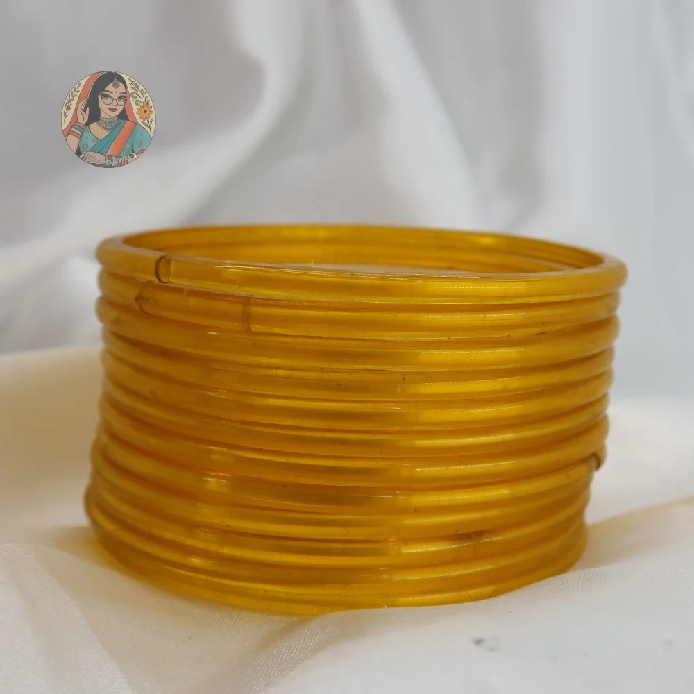 ’Gold’ Rang Pakka Glass Bangle Set