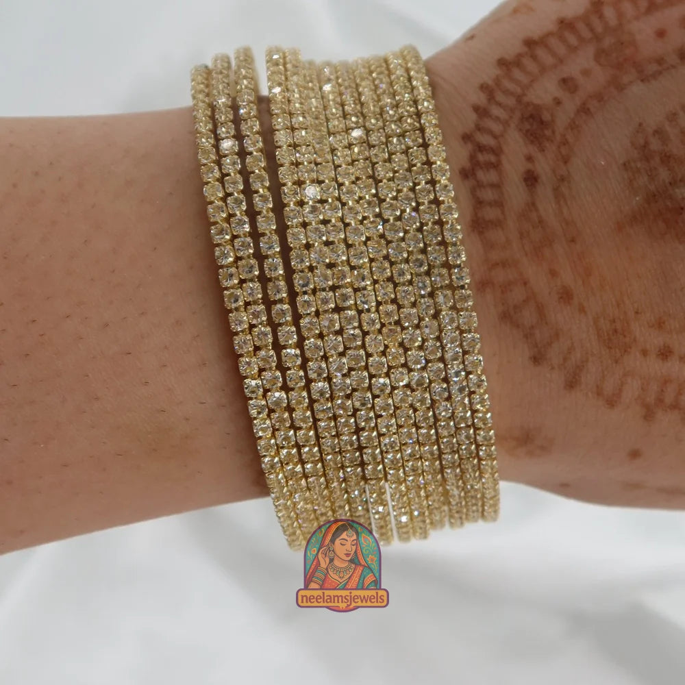 Gold Sparkle Bangles