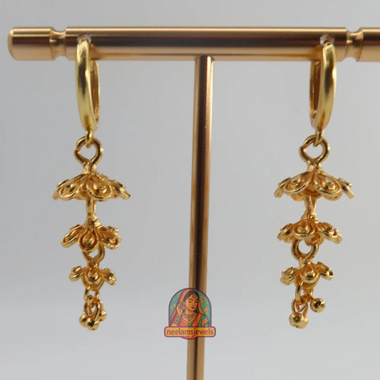 Golden Flowers Earrings