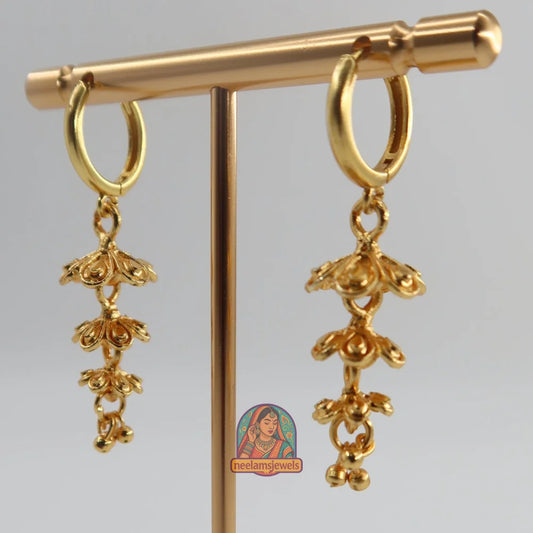 Golden Flowers Earrings
