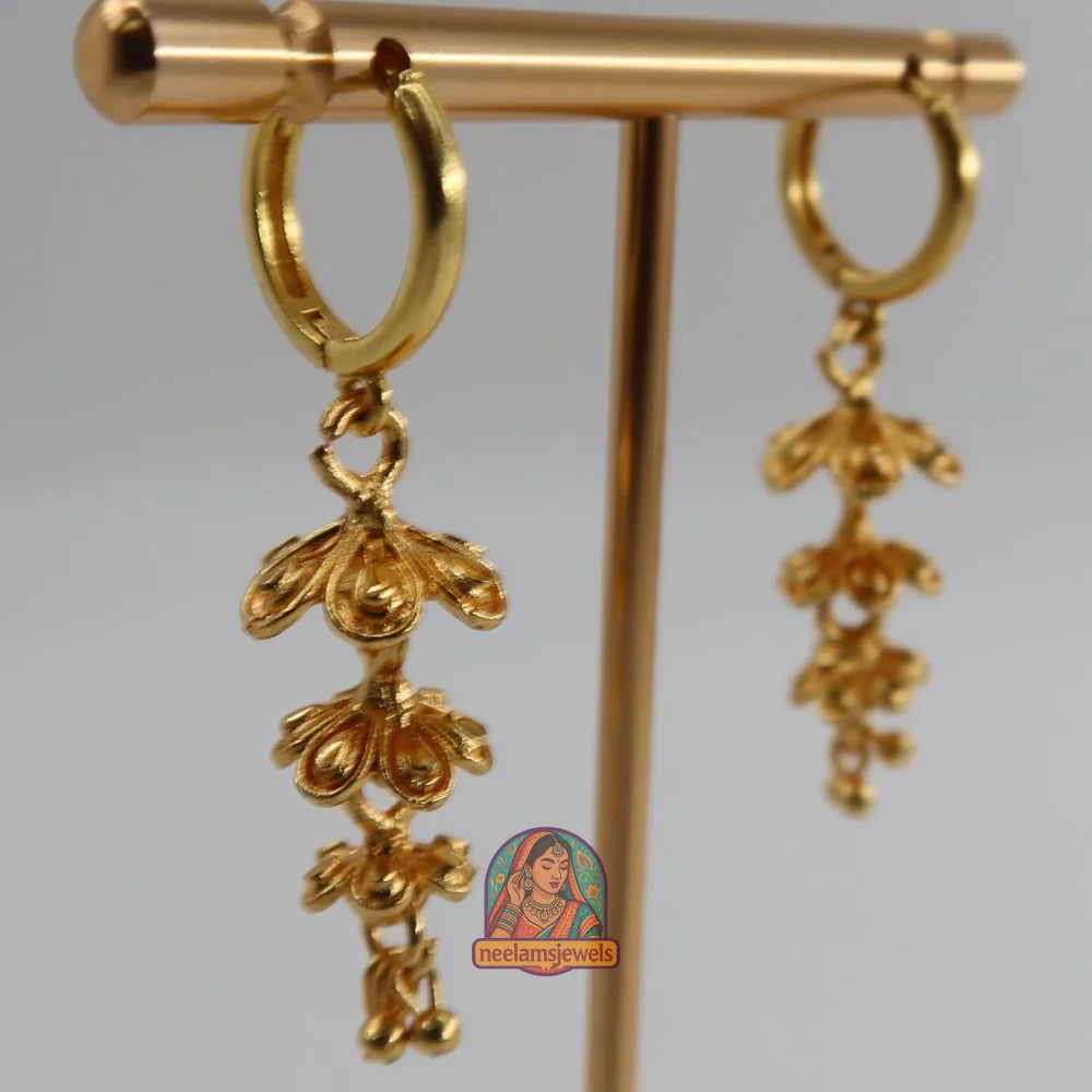 Golden Flowers Earrings