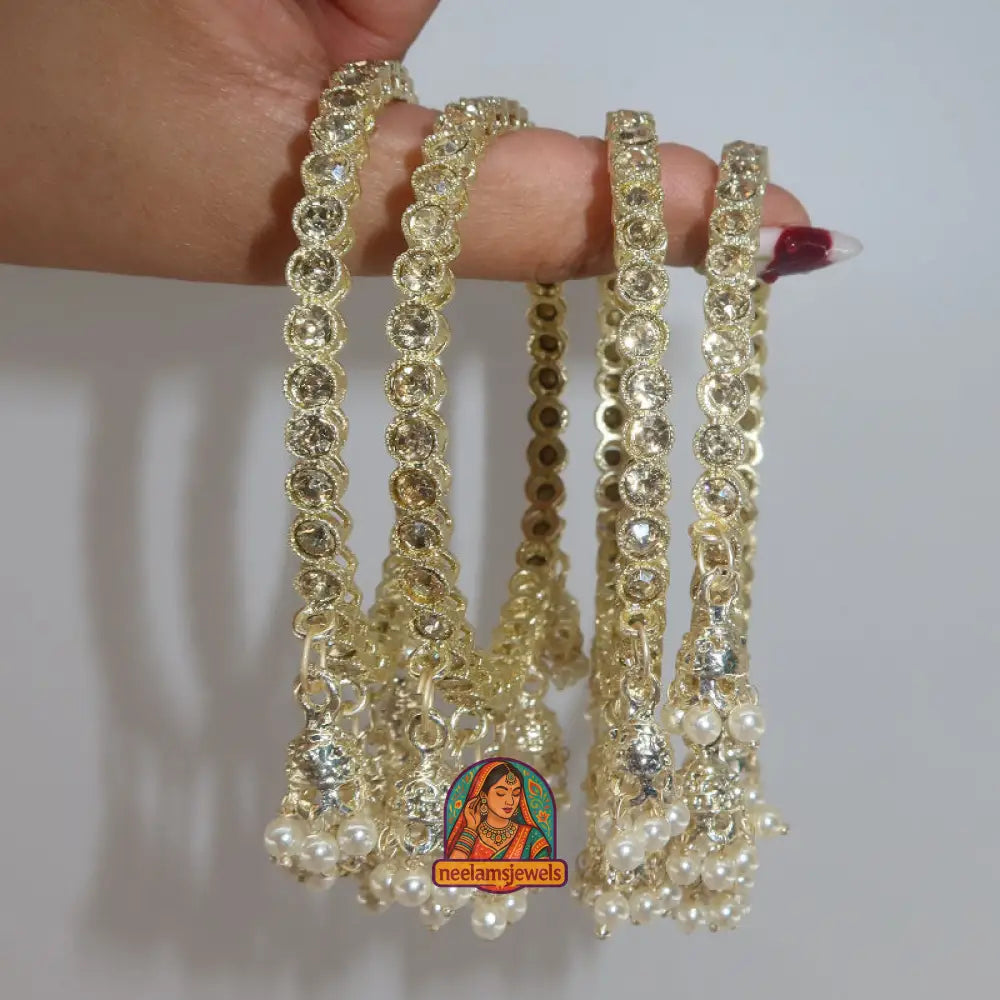 Golden Pearl Mini Jhumka
