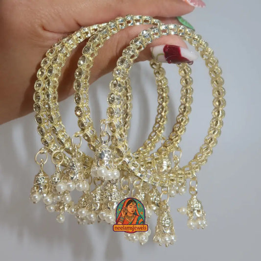 Golden Pearl Mini Jhumka