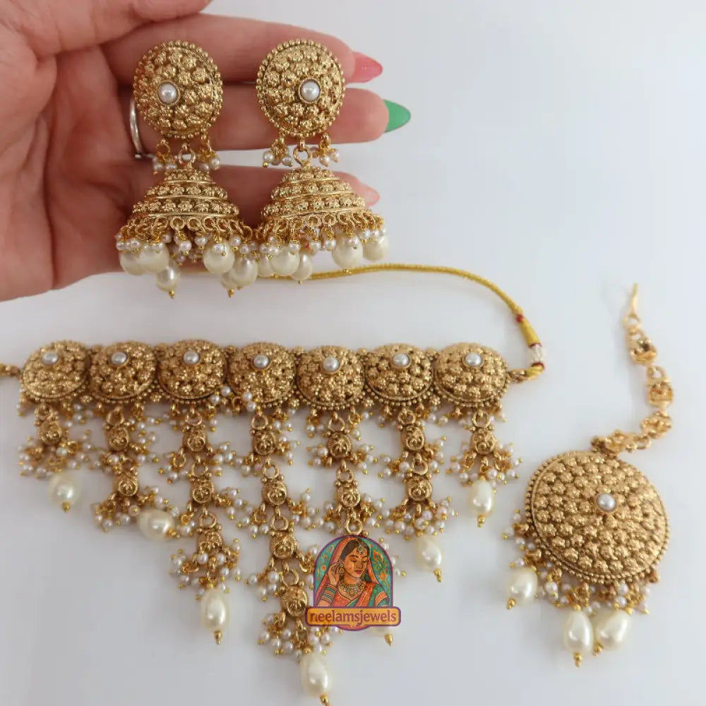 Golden Pearl Waterfall Set