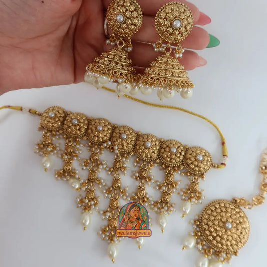 Golden Pearl Waterfall Set
