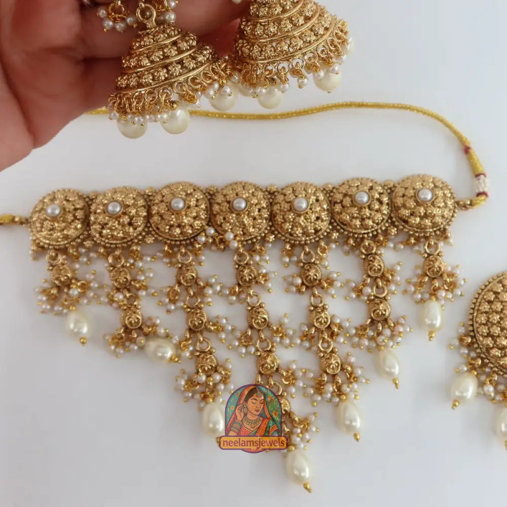 Golden Pearl Waterfall Set
