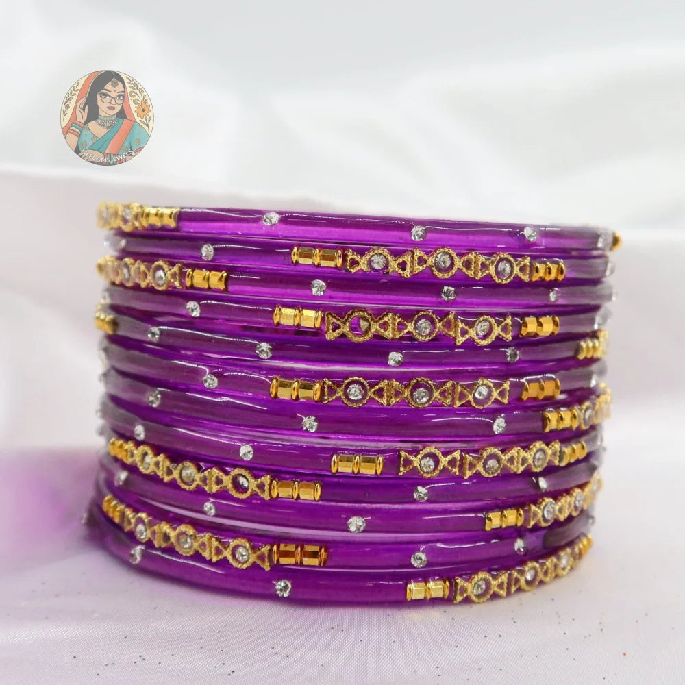 ’Grape’ Mehwish Glass Bangle Set