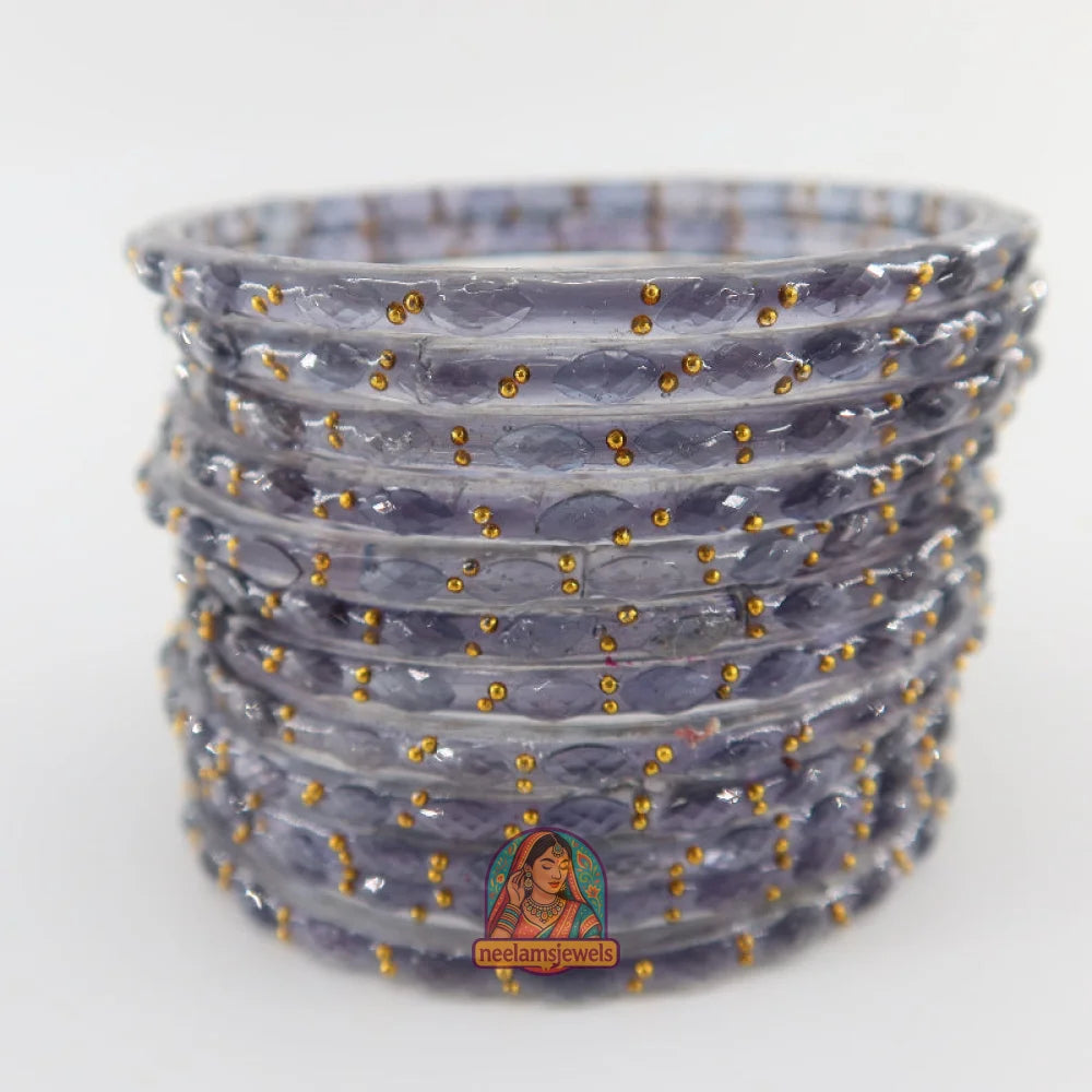’Gray’ Glass Bangle Set