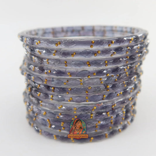 ’Gray’ Glass Bangle Set
